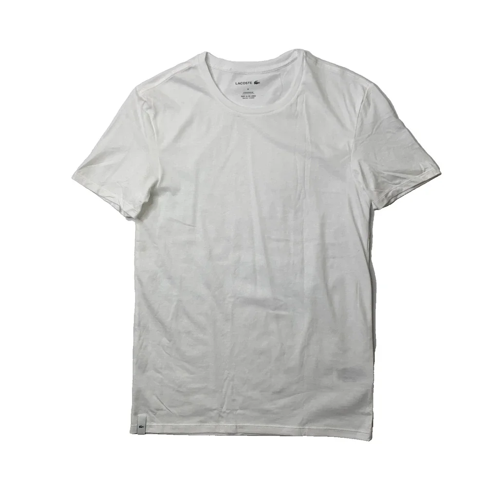 Lacoste T Shirt Men M Medium Cotton Underwear Undershirt Sleepwear Baselayer Tee
